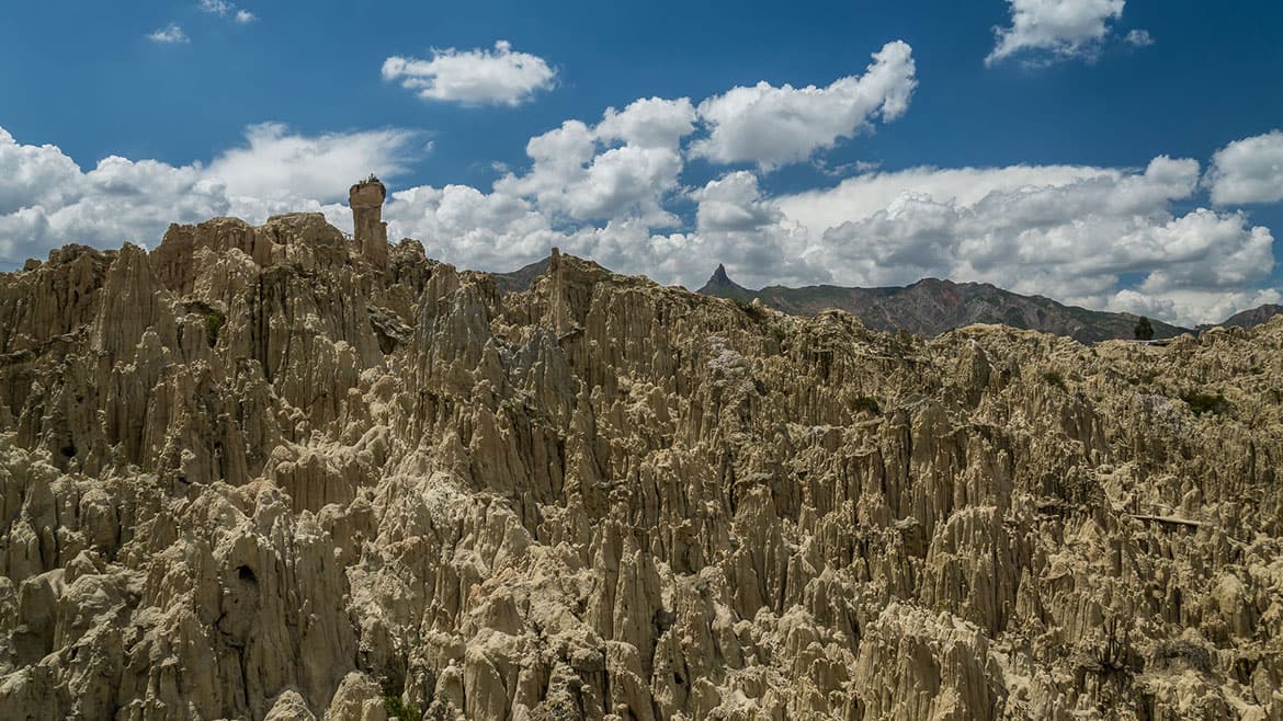 Stadtrundfahrt durch La Paz 2 Blick übers Valle de la Luna am Stadtrand