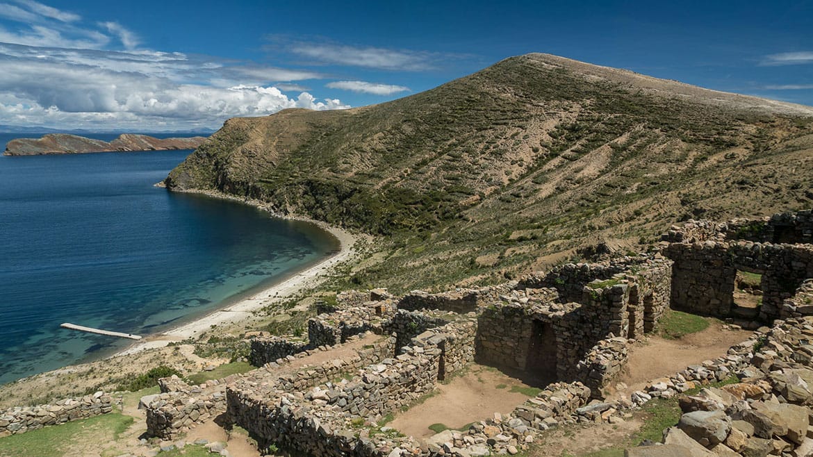 The sunny island of Isla del Sol 1 The ruins of Chincana