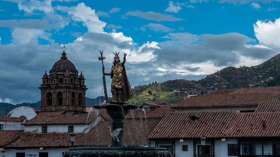 Von Tanz und Schokolade in Cusco 2 Der Indianer wacht über der Stadt