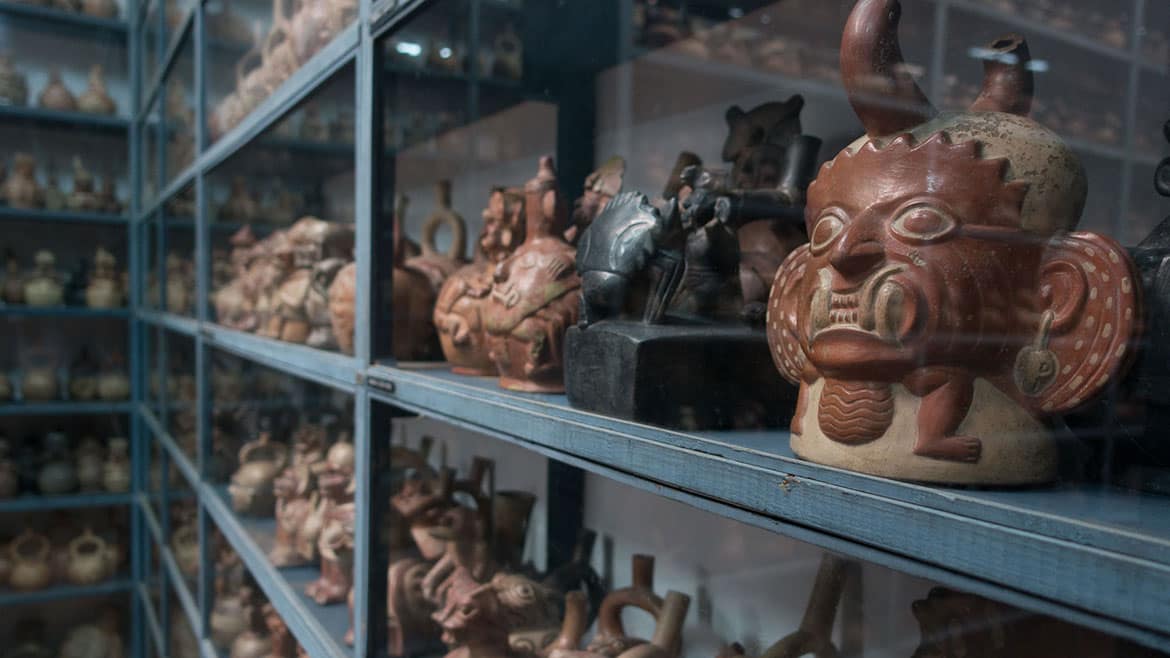 Einblick in die Lagerräumlichkeiten