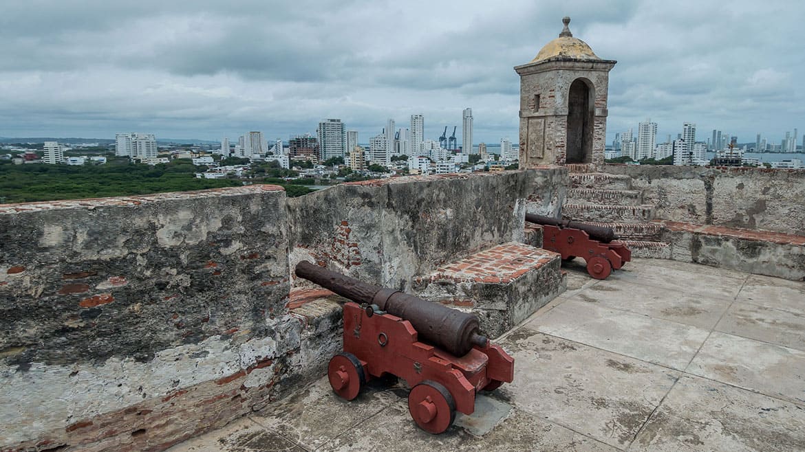 Cartagena de Indias – Eine Perle der Karibik 2 Aussicht vom Fort auf die Stadt