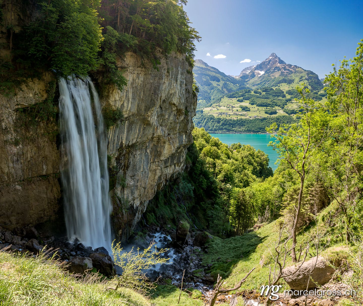 Ostschweiz Bilder. Rhinquelle bei Amden am Walensee. Marcel Gross Photography