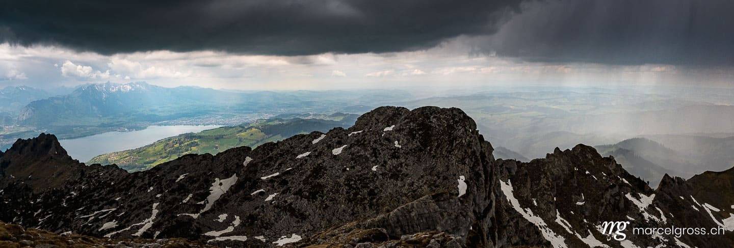 . view from the peak of Sigriswiler Rothorn during a thunderstorm. Marcel Gross Photography