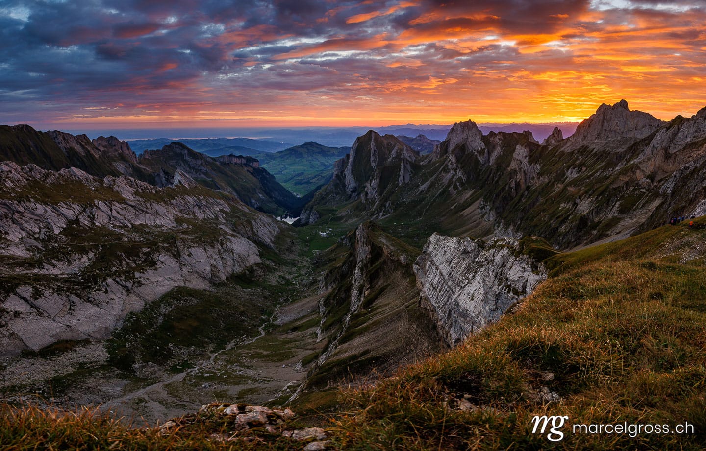 Ostschweiz Bilder. epic sunrise in Alpstein. Marcel Gross Photography