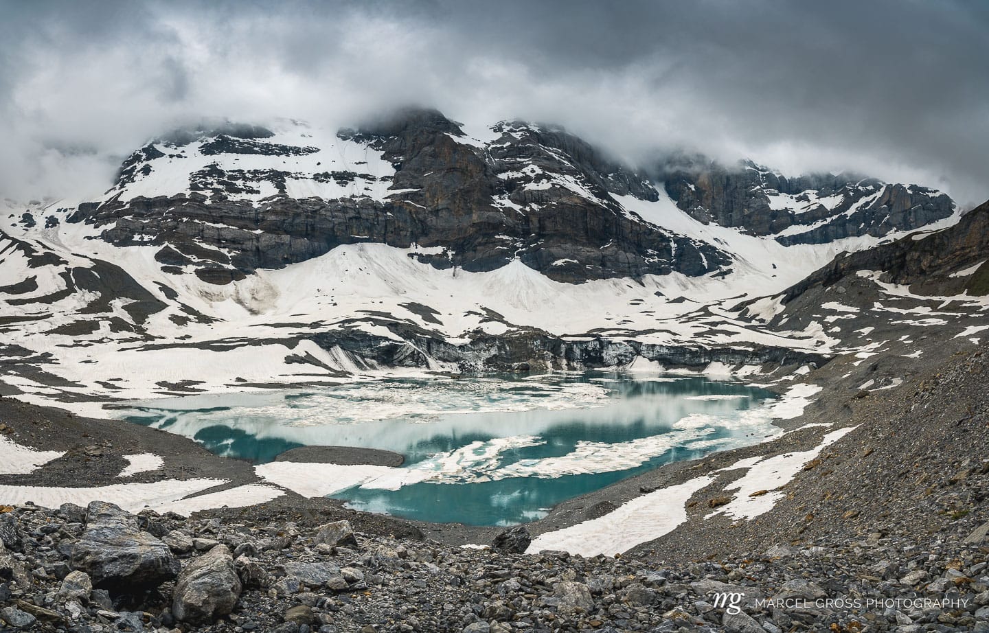 Glacial lake Griesslisee near Clariden, Canton Uri. Taken by Marcel Gross Photography
