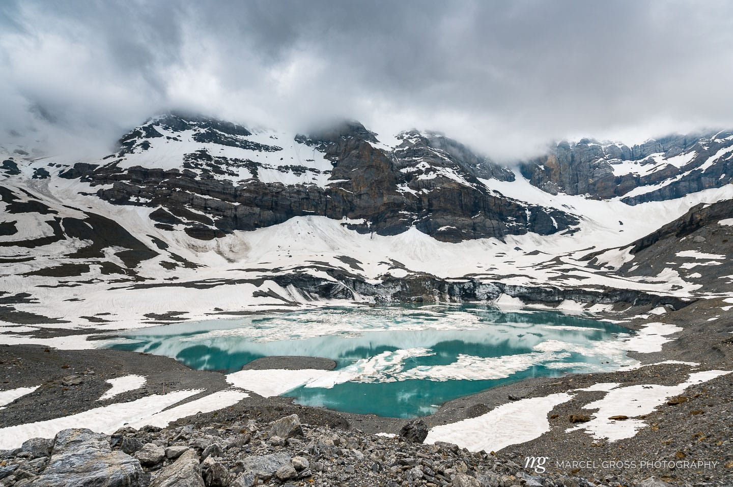 Glacial lake Griesslisee near Clariden, Canton Uri. Taken by Marcel Gross Photography