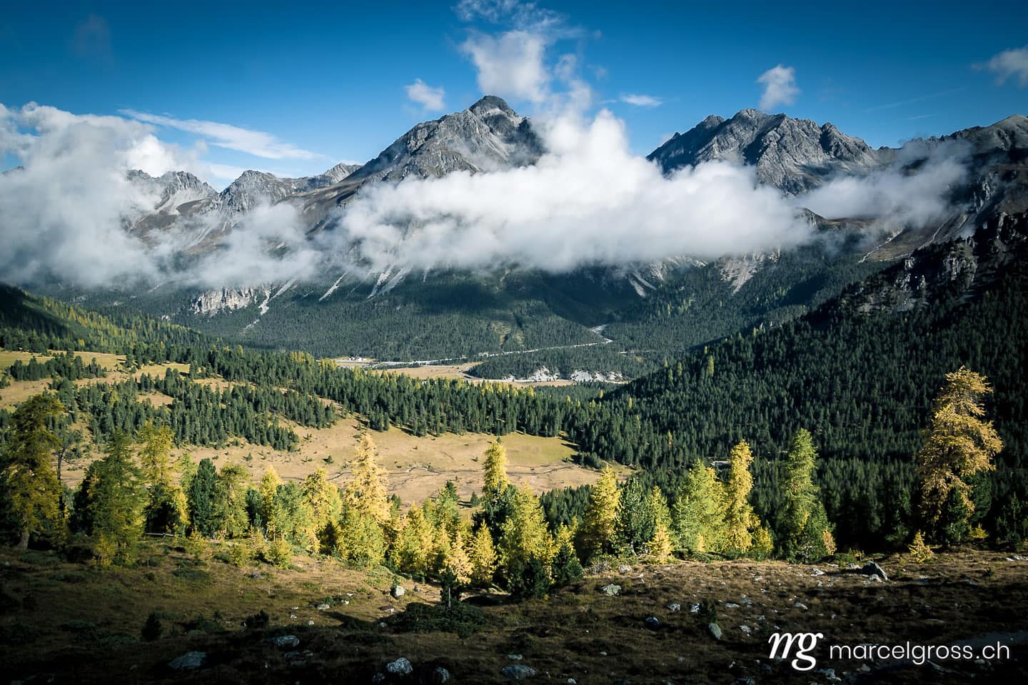 . rock formations in Val Mora. Marcel Gross Photography