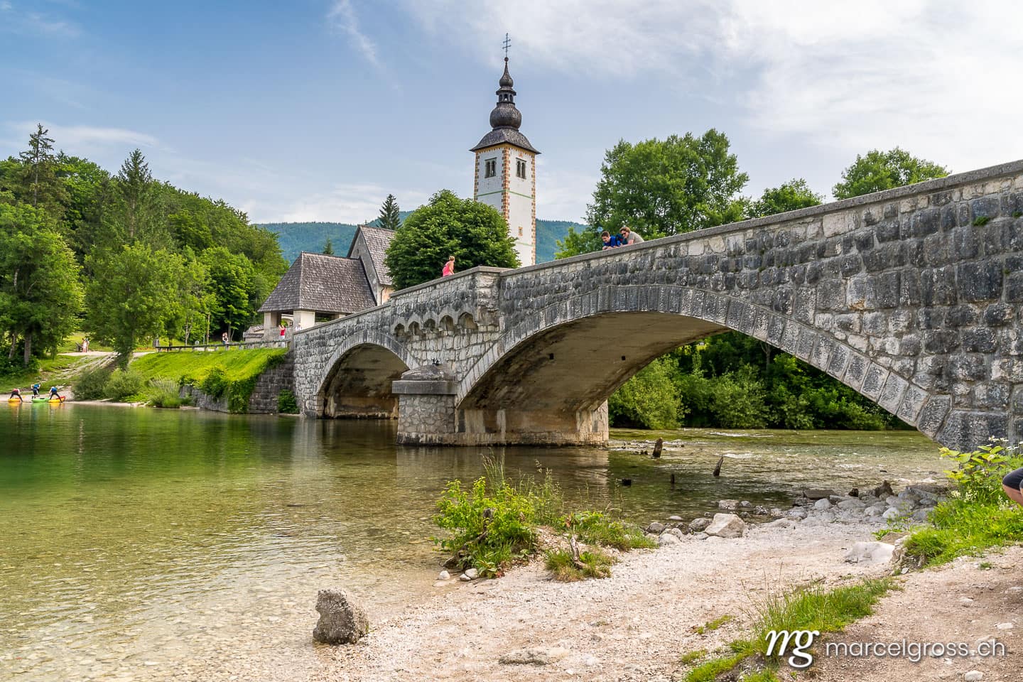 slovenia pictures. Cerkev sv. Janeza Krtnika Church in Ribcev Laz, Bohinj. Marcel Gross Photography