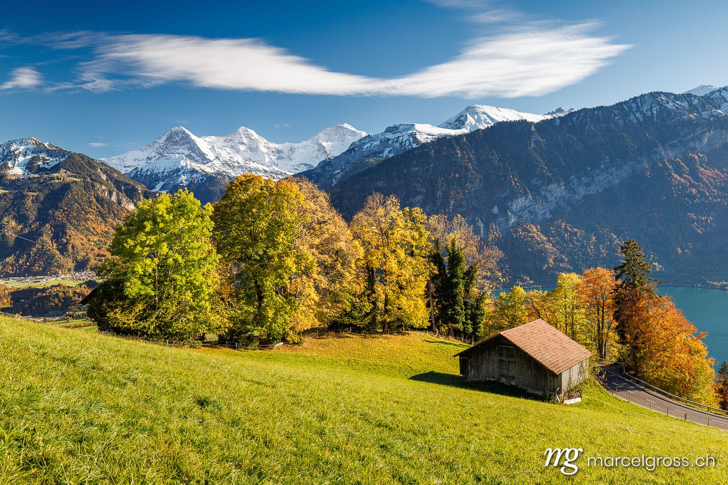 Herbstbild Schweiz. Herbst in Interlaken. Marcel Gross Photography