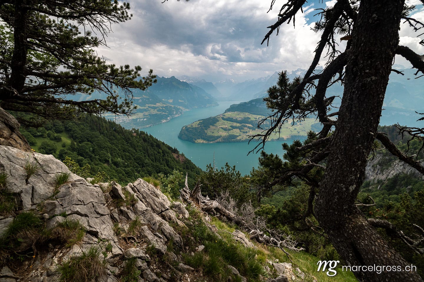 Lake Lucerne near Rigi Hochflue in Central Switzerland on a beautiful summer day. (c) Marcel Gross Photography