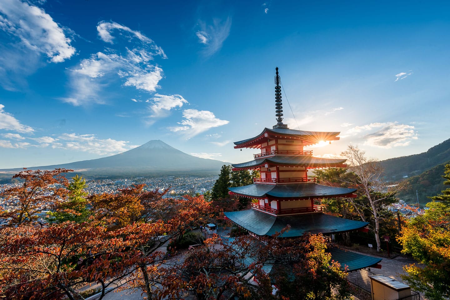 chureito and fuji sunset. Taken by Marcel Gross Photography