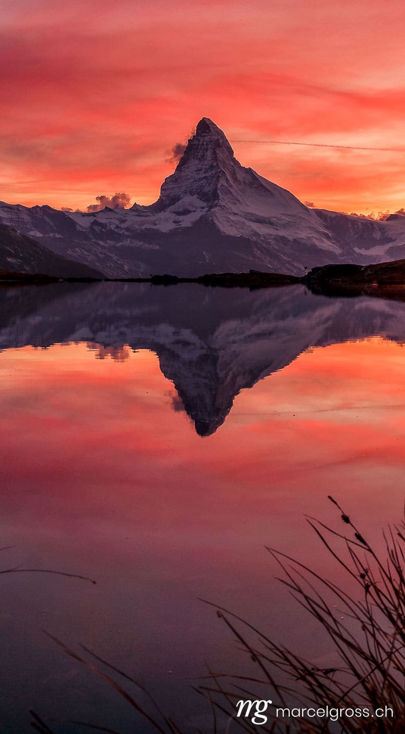 . matterhorn in red. Marcel Gross Photography