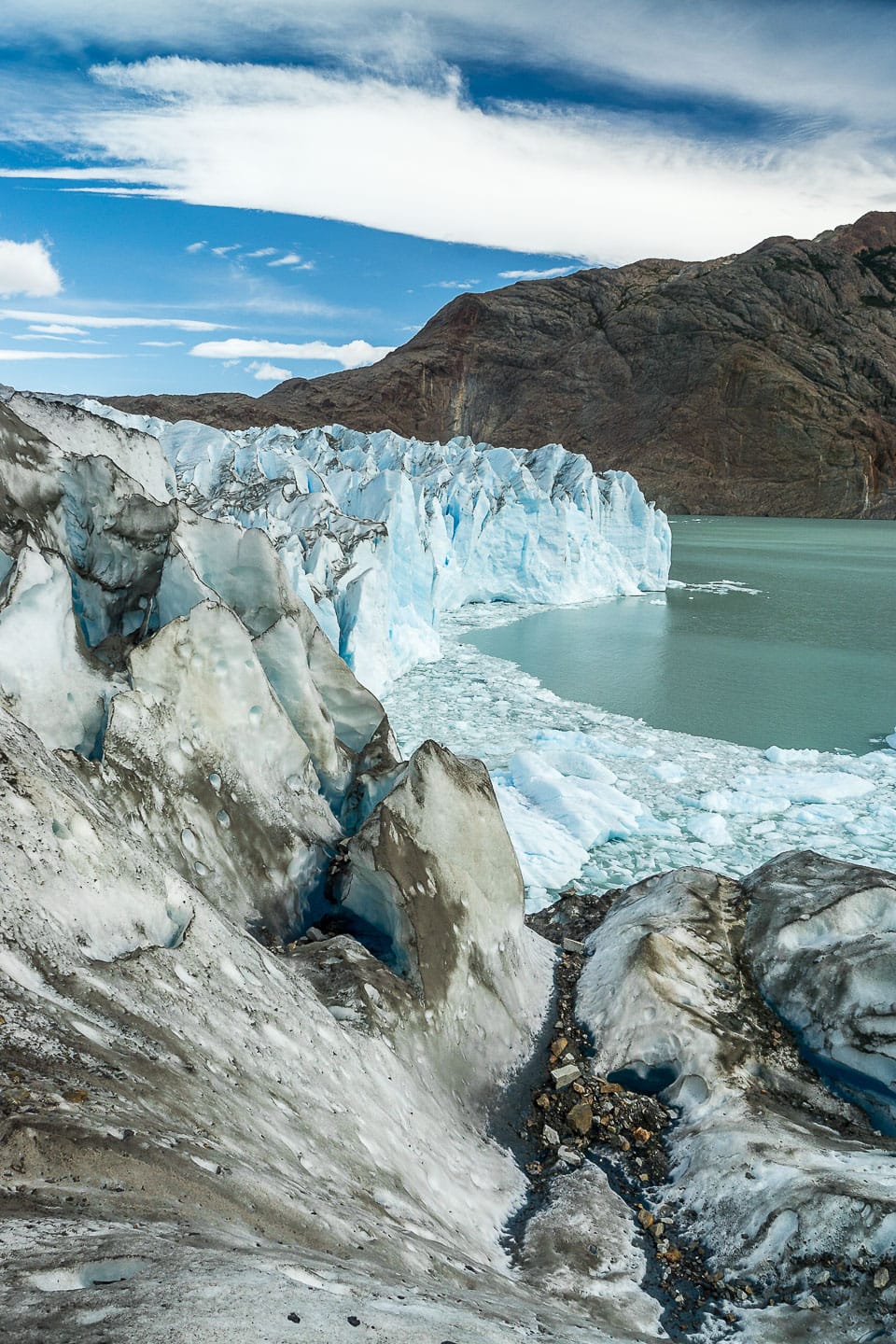 tongue of Viedma Glacier in Argentinian Patagonia. Taken by Marcel Gross Photography