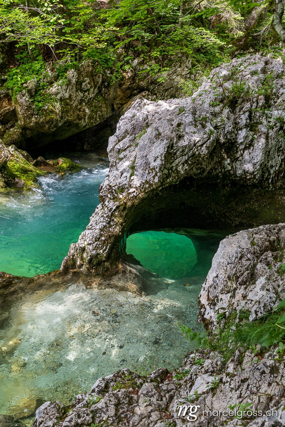 slovenia pictures. Natural Arch called Little Elephant in Mostnica Gorge. Marcel Gross Photography