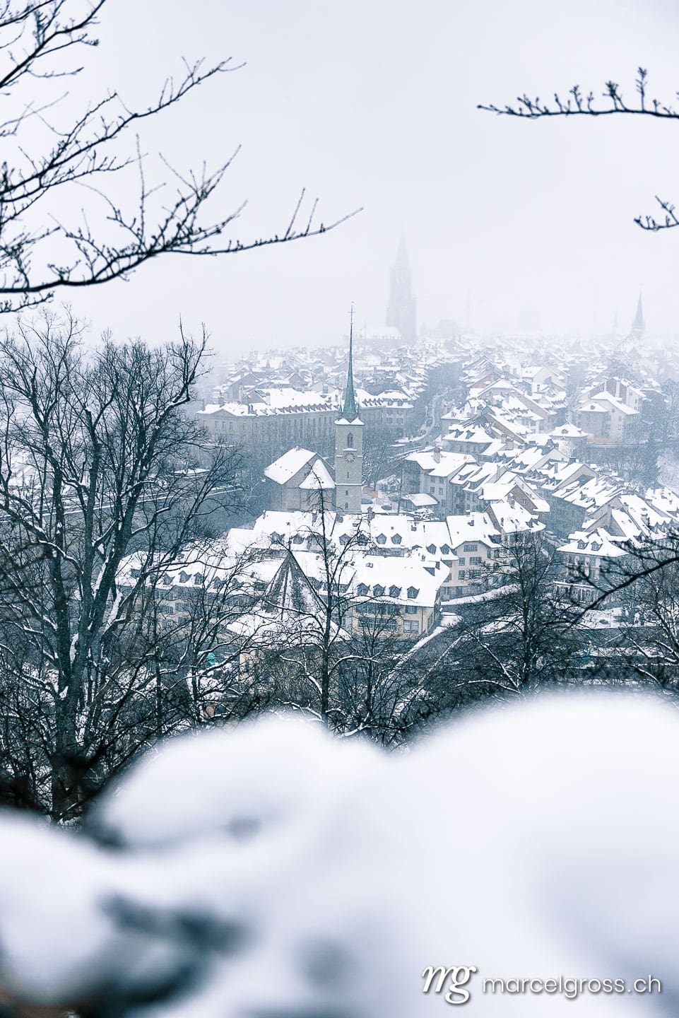 Bern Bilder. Winterliches Bern. Marcel Gross Photography