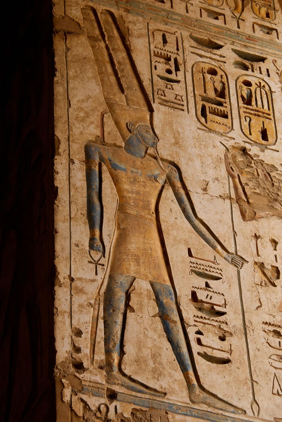 pillars with hieroglyphs at Luxor temple, Egypt. Taken by Marcel Gross Photography