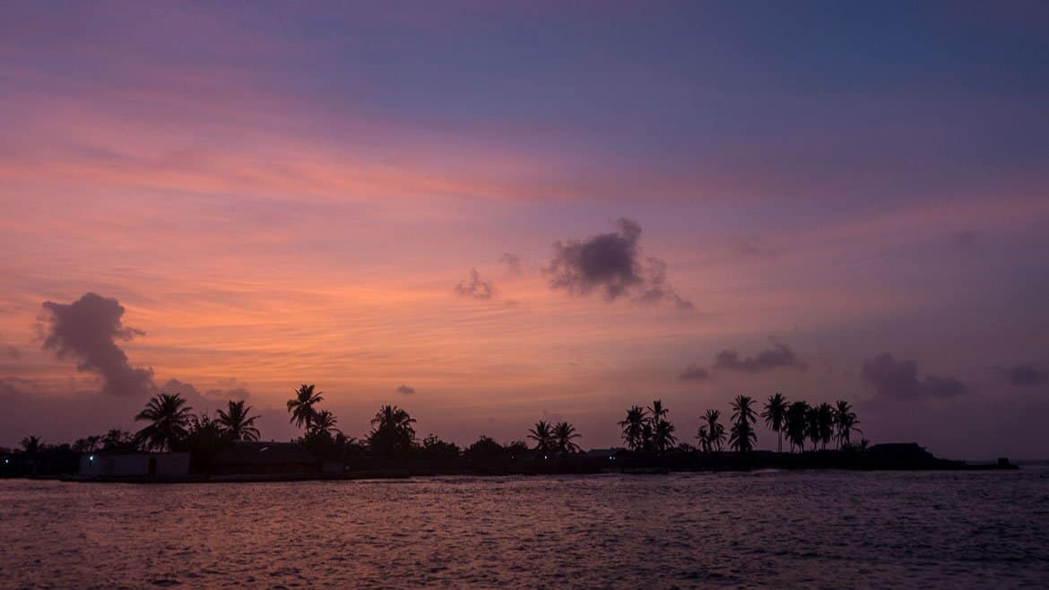 Sonnenuntergangsstimmung in der Karibik